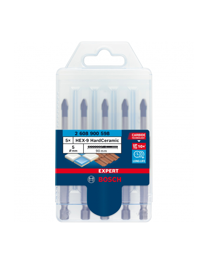bosch powertools Bosch Expert HEX-9 HardCeramic roof tile drill set, ? 5mm główny