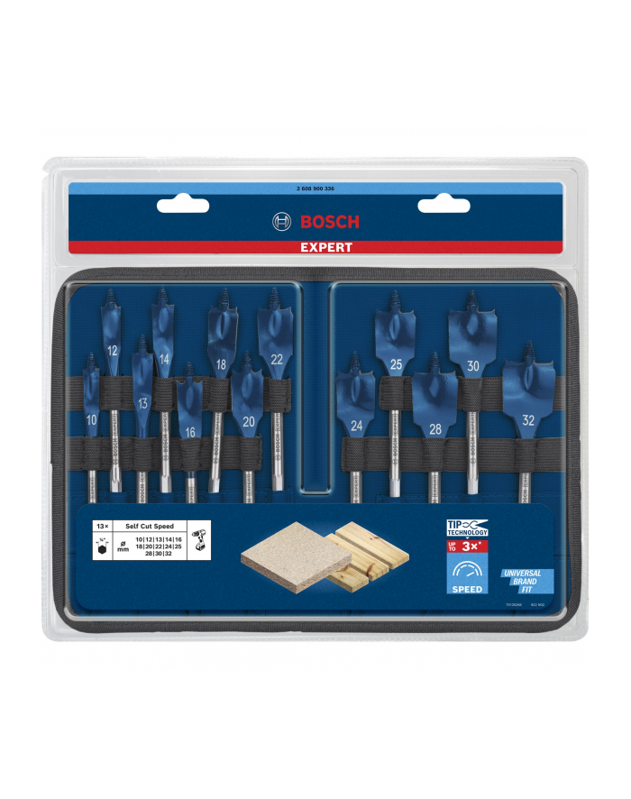 bosch powertools Bosch Expert Self Cut Speed ??flat drill bit set, 13 pieces, ? 10 - 32mm główny