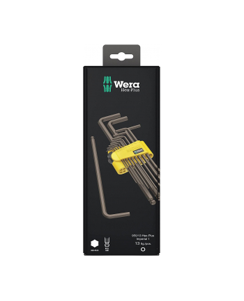 Wera L-key set 950/13 Hex + - BlackLaser