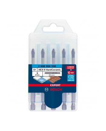 bosch powertools Bosch Expert HEX-9 HardCeramic roof tile drill set, ? 5mm