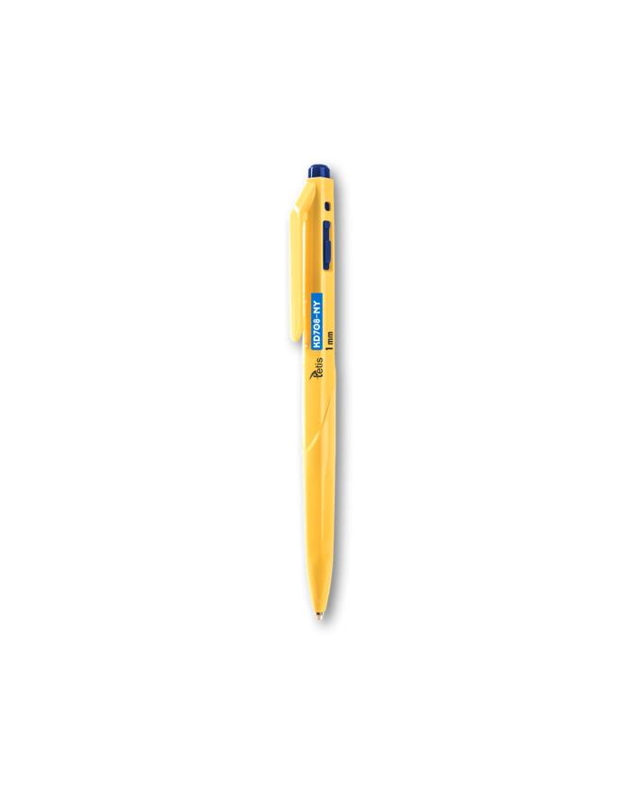 Długopis tetis KD708-NY 1mm obudowa żółta wkład olejowy niebieski p25 główny