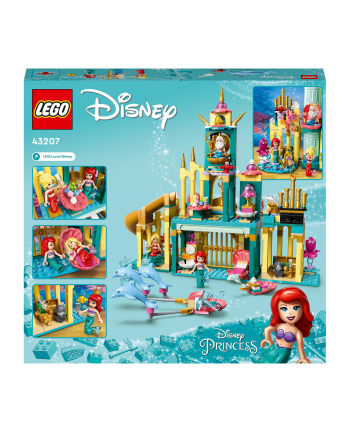 LEGO 43207 DISNEY PRINCESS Podwodny pałac Arielki p4