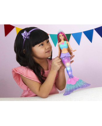 Barbie Lalka Dreamtopia Syrenka migoczące światełka HDJ36 p4 MATTEL