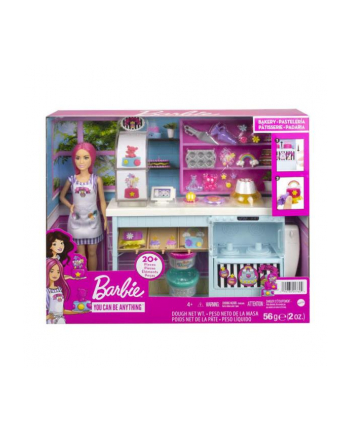 Barbie Cukiernia Zestaw z lalką HGB73 p3 MATTEL