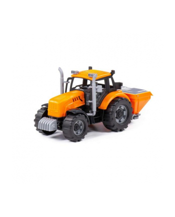 Polesie 91246 Traktor '';Progress''; inercyjny pomarańczowy w pudełku