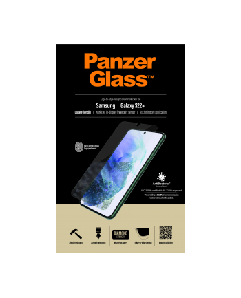 panzerglass Szkło hartowane E2E Microfracture Samsung S22+ S906 Case Friendly    AniBacterial