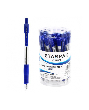 Długopis automatyczny GRIP niebieski p36. STARPAK (cena za 1szt)