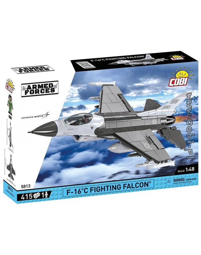 COBI 5813 Armed Forces Samolot F-16C Fighting Falcon 415 klocków główny