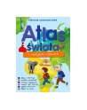 foksal Książka Atlas świata z naklejkami i plakatem - nr 1
