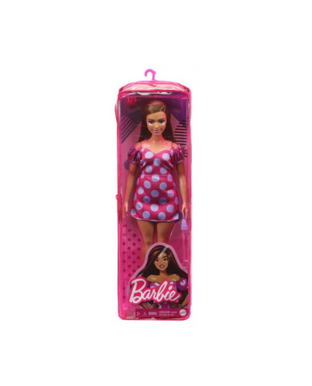 Barbie Lalka Fashionistas 171 Czerwona sukienka w grochy GRB62 MATTEL