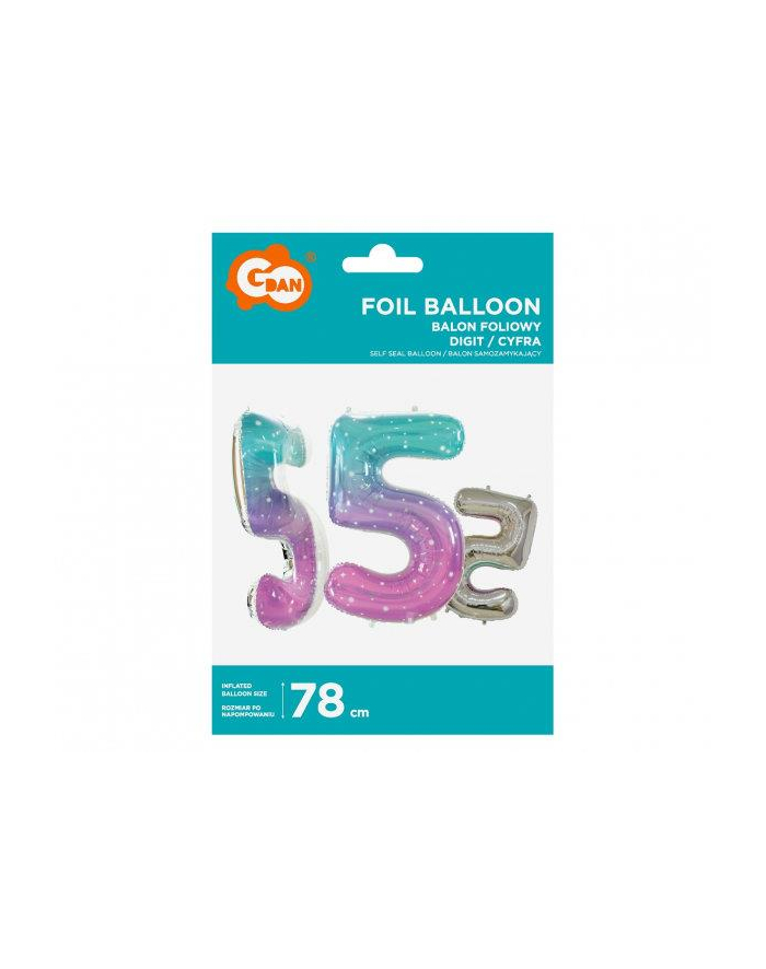 godan Balon foliowy Cyfra 5 Kosmos 78cm BC-HKS5 główny