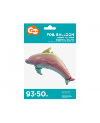 godan Balon foliowy Delfin tęczowy 93cm