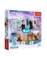 Puzzle 4w1 (12,15,20,24el) Kraina Lodu 2. Niezwykły świat Frozen 34381 Trefl - nr 1
