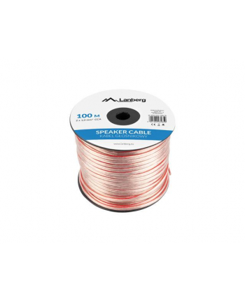 lanberg Kabel głośnikowy 2x1.0 100 SC-2X10-10CC-1000-TR nr 2