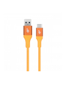 tb Kabel USB 3.0 - USB C 2m PREMIUM 3A pomarańczowy TPE - nr 4