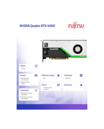 fujitsu Karta graficzna NVIDIA Quadro RTX 4000 S26462-F2222-L405