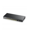 zyxel Przełącznik GS1100-10HP-(wersja europejska)0102F 120W PoE 8xGigabit 2xFiber Uplilk Switch - nr 27