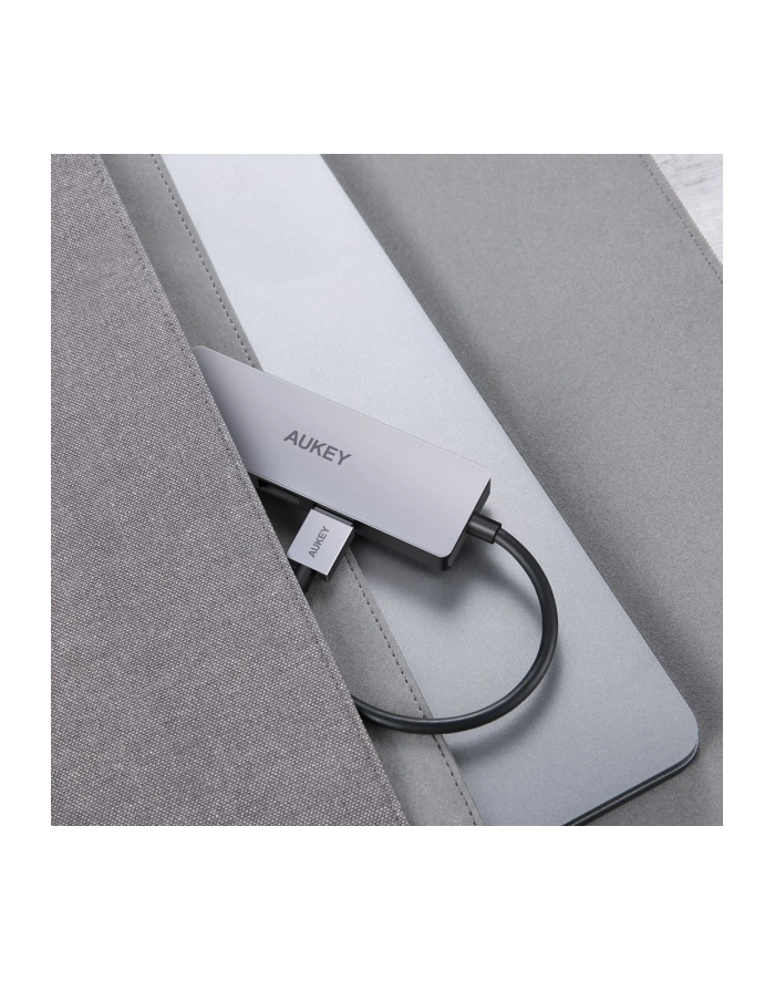 aukey CB-H36 aluminiowy HUB USB-A | Ultra Slim | 4w1 | 4xUSB 3.0 | 5Gbps główny