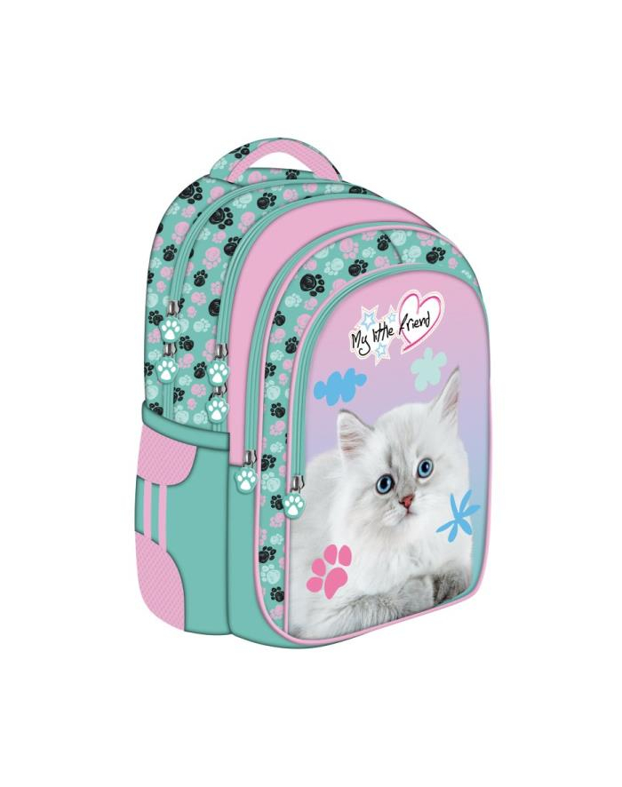 majewski Plecak szkolny BPL-58 My Little Friend pastelowy kot / pastel cat główny