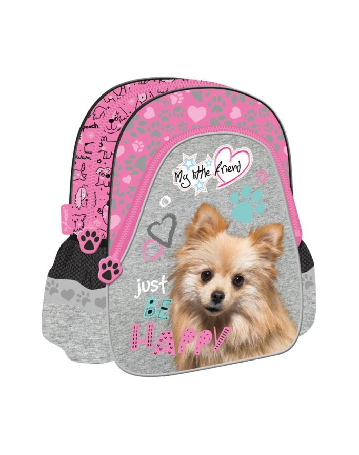 majewski Plecak przedszkolny My Little Friend różowy pies / pink dog główny