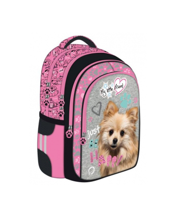 majewski Plecak szkolny BPL-58 My Little Friend różowy pies / pink dog