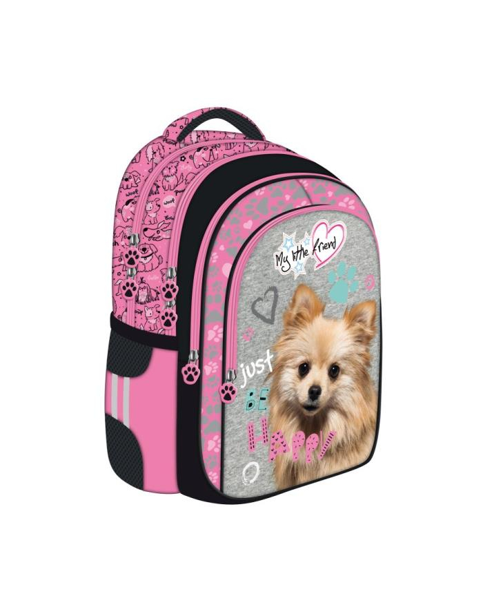 majewski Plecak szkolny BPL-58 My Little Friend różowy pies / pink dog główny