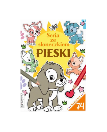 booksandfun Książka Seria ze słonecznikiem pieski. Books and fun