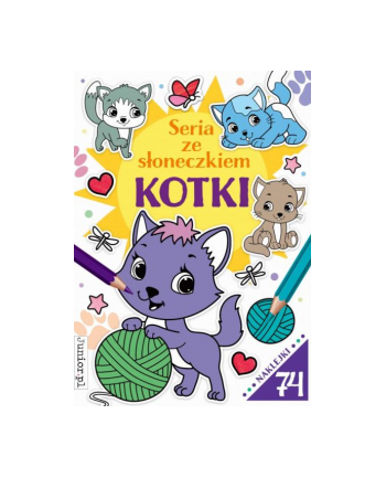 booksandfun Książka Seria ze słonecznikiem kotki. Books and fun