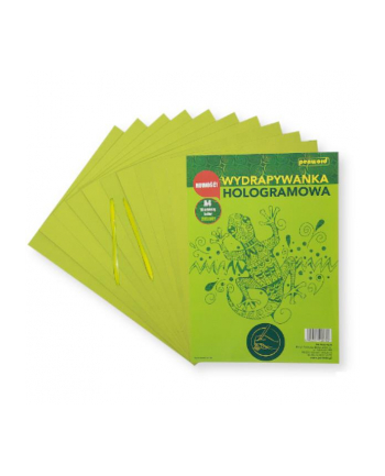 polsirhurt Wydrapywanka hologramowa A4 (10 arkuszy) zielona + 2 rylce SP-06