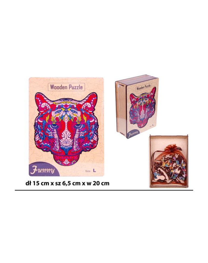 Puzzle drewniane Lwica skrzynka 183el. 1006107 NORIMPEX główny