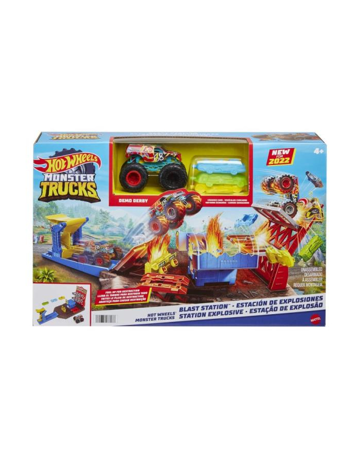Hot Wheels Monster Trucks Demolka na stacji HFB12 MATTEL główny