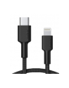 aukey CB-CL02 Black nylonowy kabel Lightning-USB C | USB Power Delivery USB-PD | 1.2m | certyfikat MFi Apple - nr 1