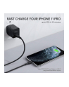 aukey CB-CL03 Black nylonowy kabel Lightning-USB C | USB Power Delivery USB-PD | 2m | certyfikat MFi Apple - nr 15