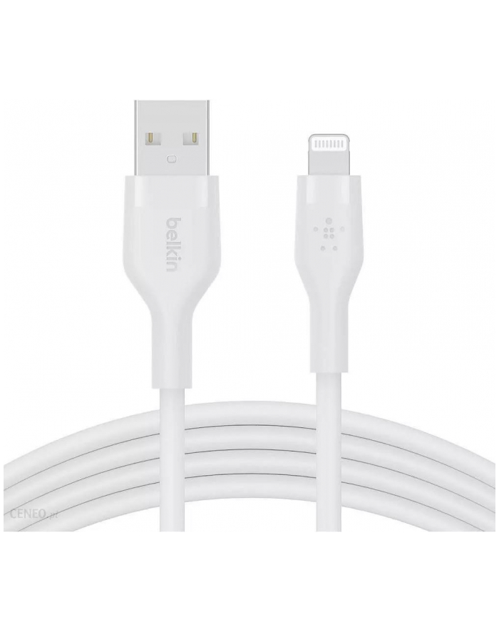 belkin Kabel BoostCharge USB-A do Lightning silikonowy 1m, biały główny