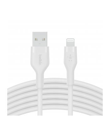 belkin Kabel BoostCharge USB-A do Lightning silikonowy 3m, biały