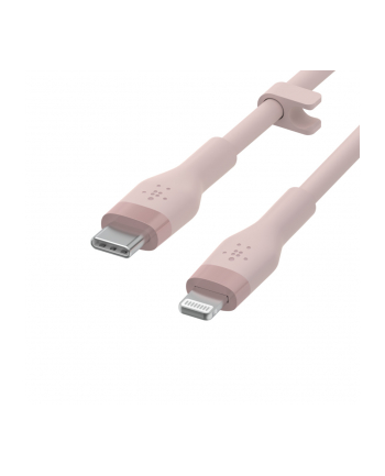 belkin Kabel BoostCharge USB-C do Lightning silikonowy 1m, różowy