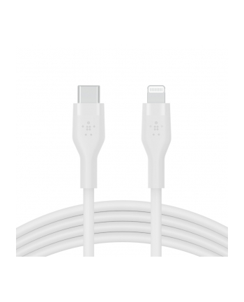 belkin Kabel BoostCharge USB-C do Lightning silikonowy 1m, biały