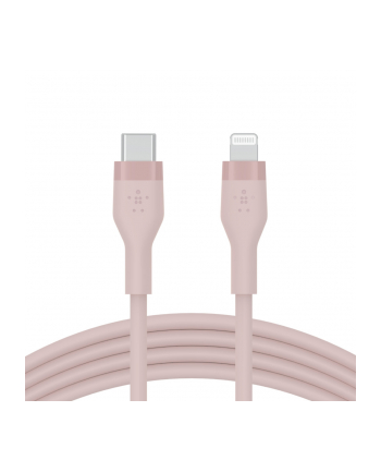 belkin Kabel BoostCharge USB-C do Lightning silikonowy 2m, różowy