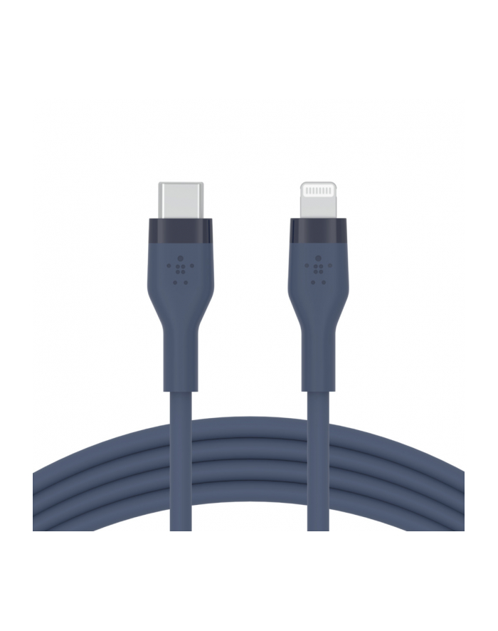 belkin Kabel BoostCharge USB-C do Lightning silikonowy 3m, niebieski główny