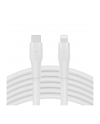 belkin Kabel BoostCharge USB-C do Lightning silikonowy 3m, biały