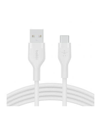belkin Kabel BoostCharge USB-A do USB-C silikonowy 1m, biały