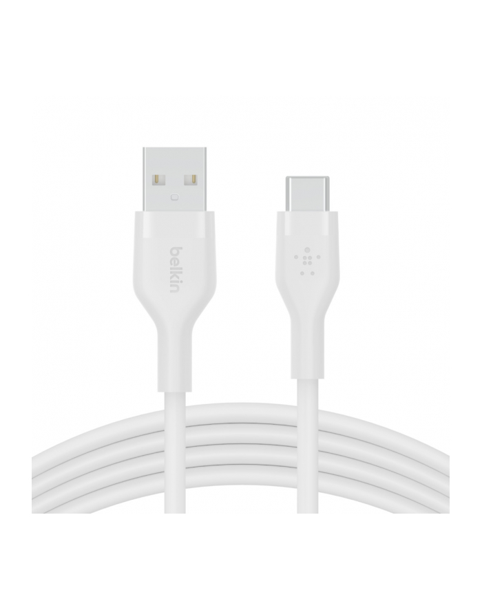 belkin Kabel BoostCharge USB-A do USB-C silikonowy 1m, biały główny