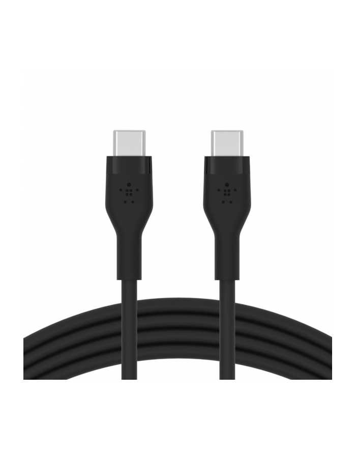 belkin Kabel BoostCharge USB-C do USB-C 2.0 silikonowy 1m, czarny główny