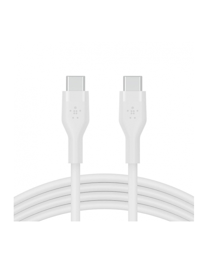belkin Kabel BoostCharge USB-C do USB-C 2.0 silikonowy 1m, biały główny