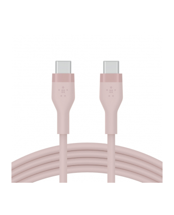 belkin Kabel BoostCharge USB-C do USB-C 2.0 silikonowy 2m, różowy