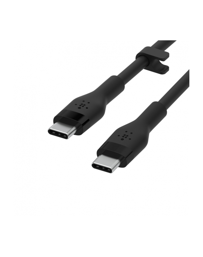 belkin Kabel BoostCharge USB-C do USB-C 2.0 silikonowy 3m, czarny główny