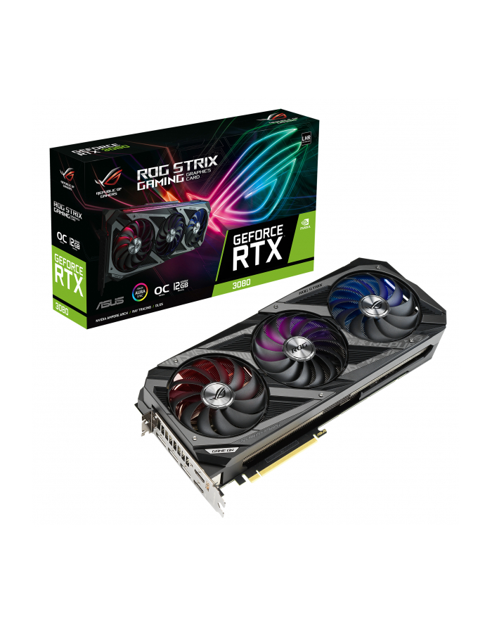 asus Karty graficzne RTX 3080 ROG Strix OC 12GB GDDR6X 384bit 3DP/2HDMI główny