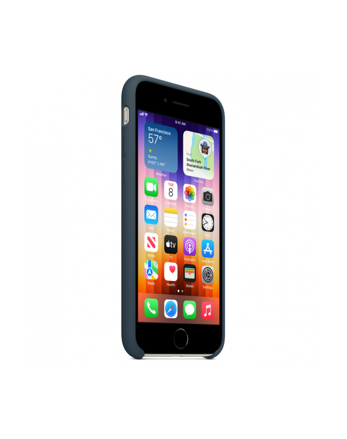 apple Etui silikonowe do iPhonea SE - błękitna toń główny
