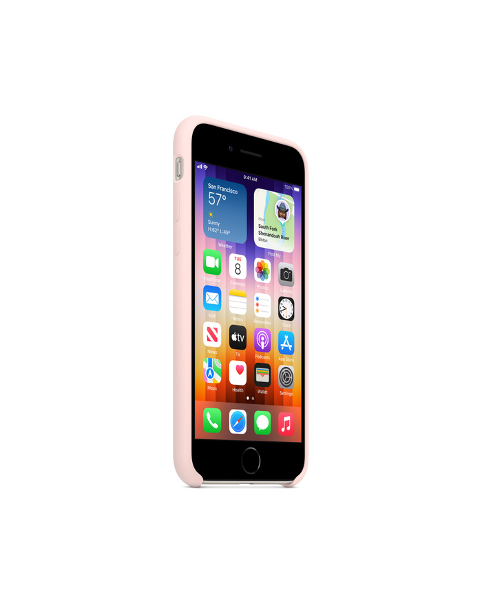 apple Etui silikonowe do iPhonea SE - kredowy róż główny