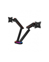 icybox Uchwyt na dwa monitory IB-MSG304BL-T do 32 cali z Hub i podświetleniem RGB - nr 11